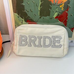 Chic Cream Bride Crossbody Bag